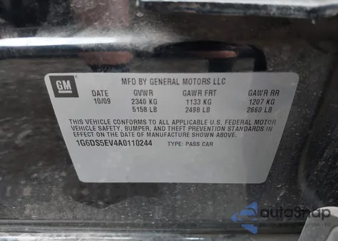 2010 Cadillac Cts Premium from USA, damaged, VIN 1G6DS5EV4A0110244